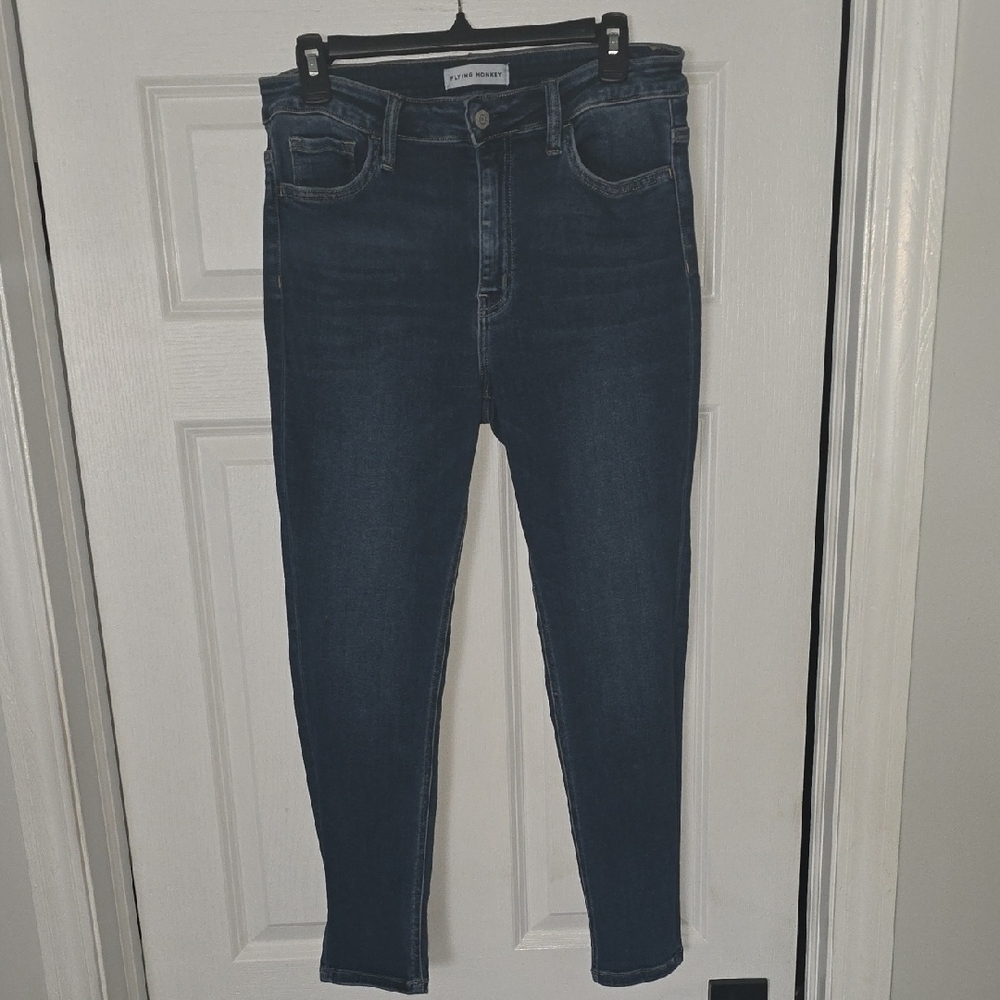 Flying Monkey Women's Dark Blue Skinny Jeans